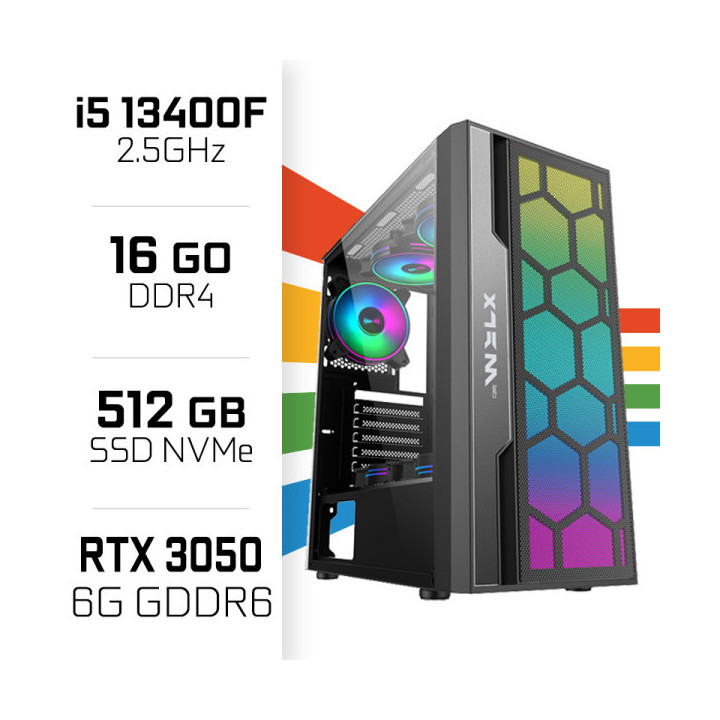PC Gamer UltraPC Intel Core i5 13400F/512GB SSD/16GB/RTX3050 6GB In...