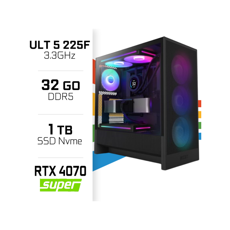 PC Gamer UltraPC Ultra 5 225F/1TB SSD/32GB/RTX4070SUPER