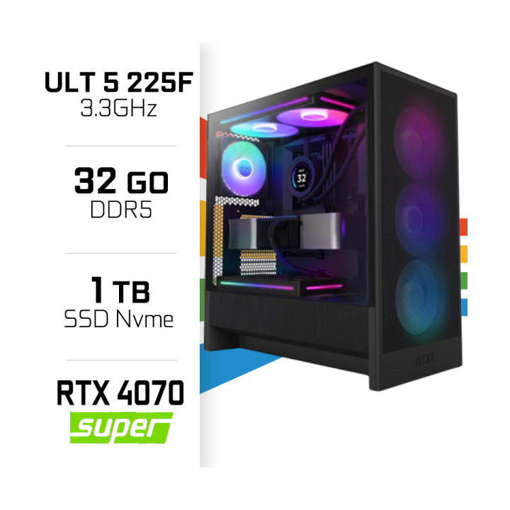 PC Gamer UltraPC Ultra 5 225F/1TB SSD/32GB/RTX4070SUPER PC Gamer St...