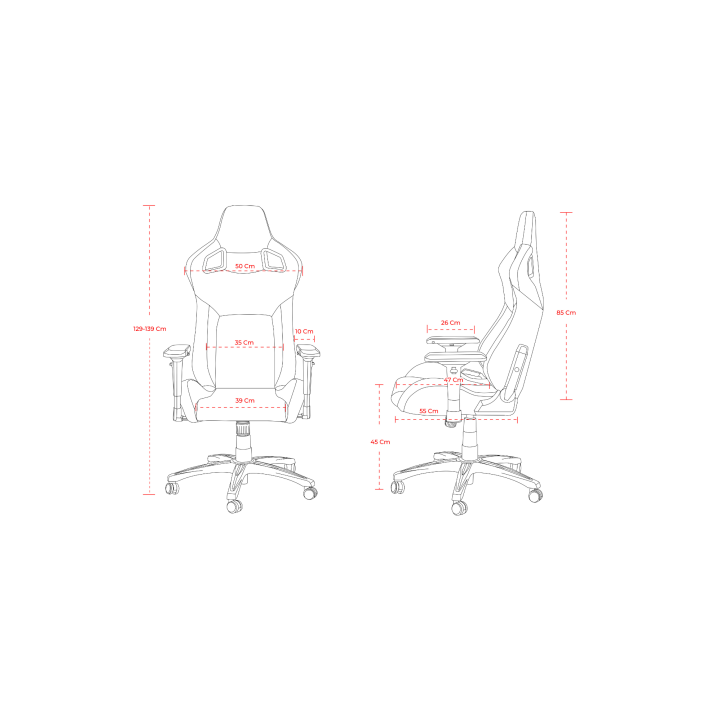 SKILLCHAIRS SC5 CARBON Chaise gamer SKILLCHAIRS Maroc