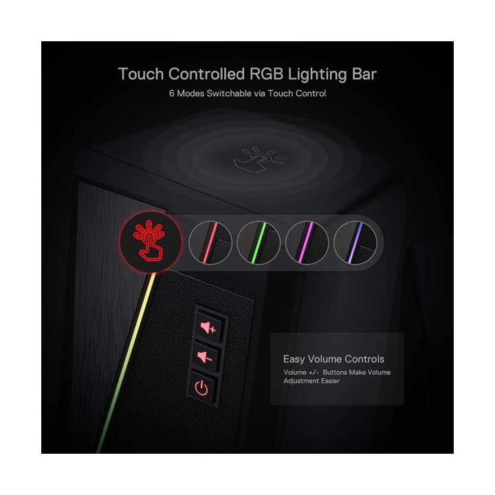 Redragon GS520 Anvil RGB Desktop Speakers 2.0 Périphériques Redrago...