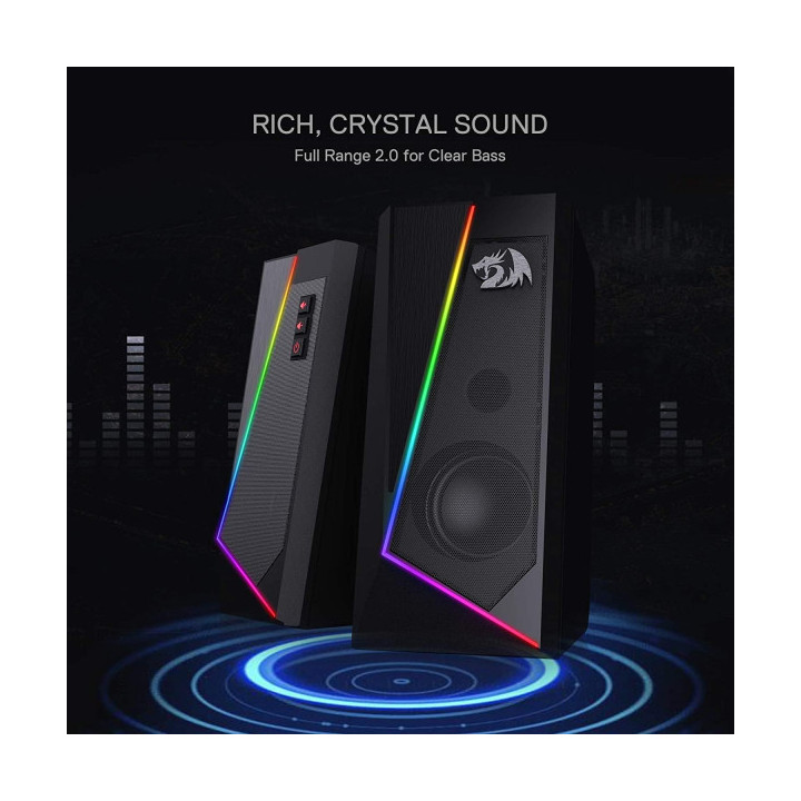 Redragon GS520 Anvil RGB Desktop Speakers 2.0 Périphériques Redrago...