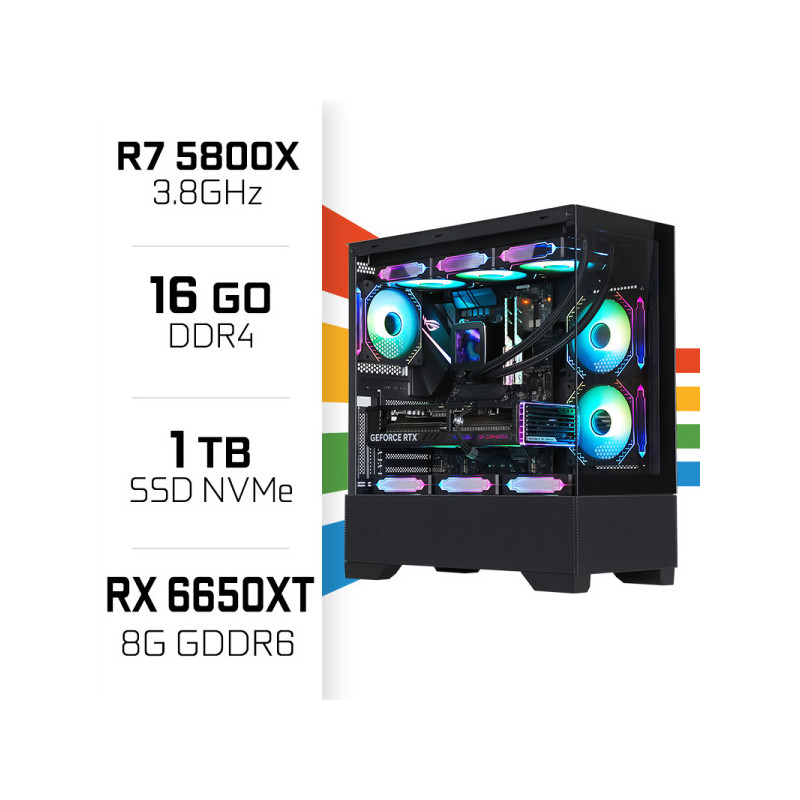 PC Gamer UltraPC Ryzen 7 5800X/16GB/1TB SSD/RX6650XT