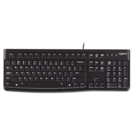 Logitech K120 Corded Keyboard (QWERTY) Claviers Logitech Maroc