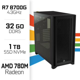 PC Gamer UltraPC Ryzen 7 8700G/1TB SSD/32GB/Radeon 780M PC Gamer St...
