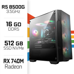 PC Gamer UltraPC Ryzen 5 8500G/512GB SSD/16GB/Radeon 740M PC Gamer ...