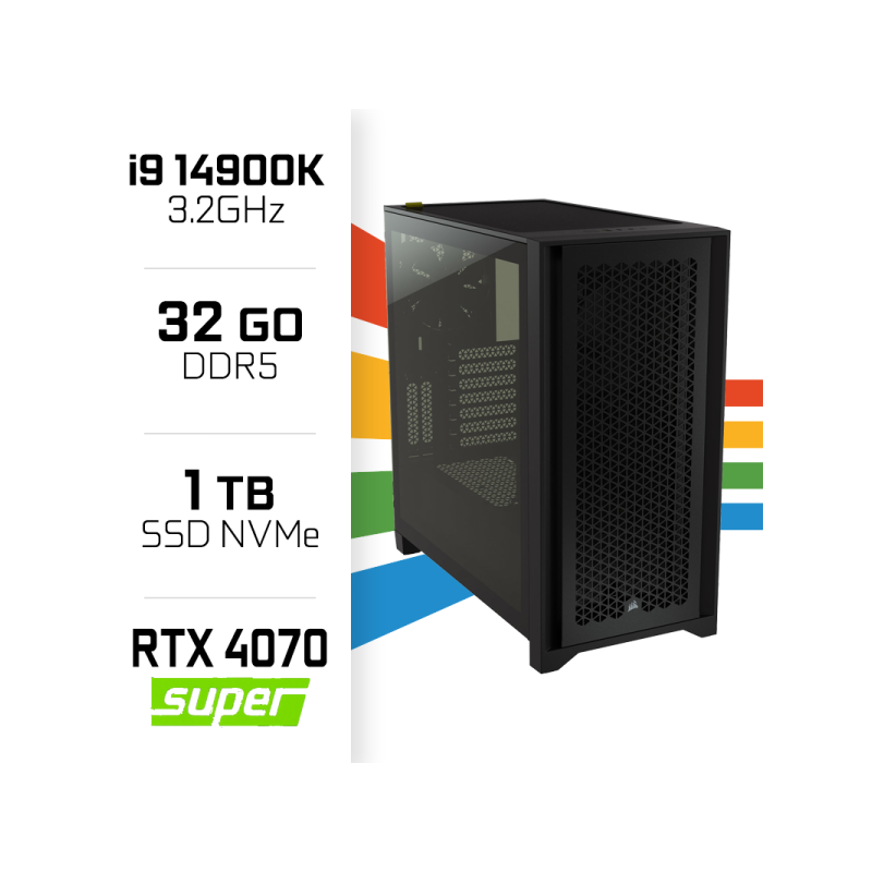 PC Gamer UltraPC Core i9 14900K/1TB SSD/32GB DDR5/RTX4070 SUPER