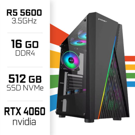 PC Gamer UltraPC Ryzen 5 5600/16GB/512GB SSD/RTX4060