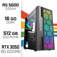 PC Gamer UltraPC Ryzen 5 5600/16Go/512Go SSD/RTX3050 8Go