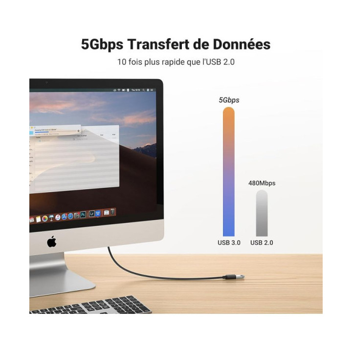 Ugreen Cable USB 3.0 to Female USB 3.0 3M (30127) Connectique 30127