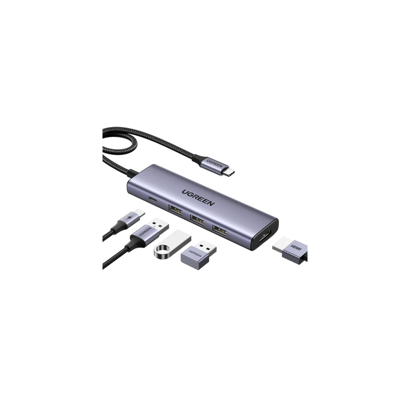 HUB USB-C Ugreen 5 en 1 (15596) HUB USB-C Ugreen 5 en 1 (15596)