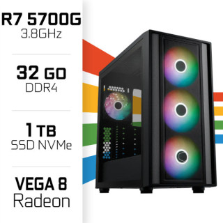 PC Gamer UltraPC Ryzen 7 5700G/1TB SSD/32GB/Radeon Vega8