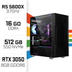 PC Gamer UltraPC Ryzen 5 5600X/16Go/512Go SSD/RTX3050 8Go