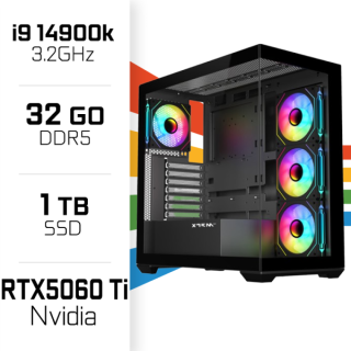 PC Gamer i9 14900K/1TB SSD/32GB DDR5/RTX5060TI 8GB PC Gamer Avancé ...