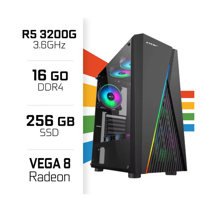 PC Gamer UltraPC Ryzen 3 3200G/256GB SSD/16GB/Radeon Vega8