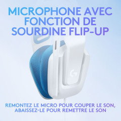 Logitech G G335 (Blanc) Casques Logitech Maroc