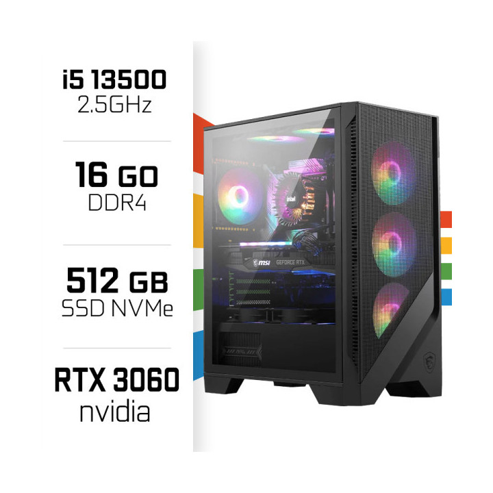 PC Gamer UltraPC i5 13500/512GB SSD/16GB/RTX3060 12GB PC Gamer Stan...