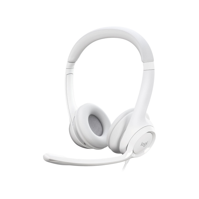 Logitech USB Headset H390 (Blanc) Logitech USB Headset H390 (Blanc)