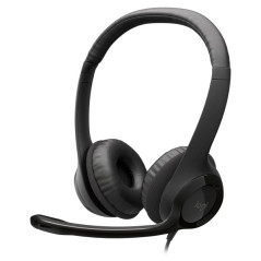 Logitech USB Headset H390 Black Casques Logitech Maroc