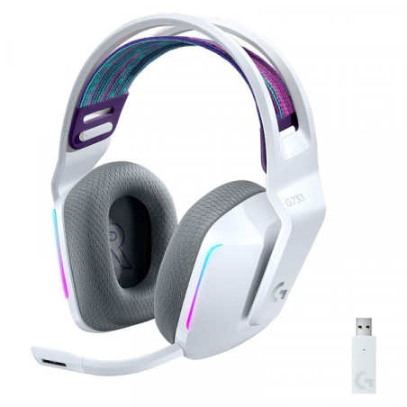 Logitech G733 Lightspeed (Blanc) Casques Logitech Maroc
