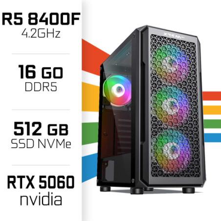 PC Gamer UltraPC Ryzen 5 8400F/512GB SSD/16GB DDR5/RTX5060