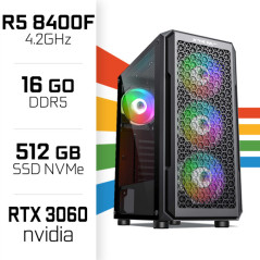 PC Gamer UltraPC Ryzen 5 8400F/512GB SSD/16GB DDR5/RTX3060 12GB