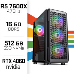 PC Gamer UltraPC Ryzen 5 7600X/16GB DDR5/512GB SSD/RTX4060