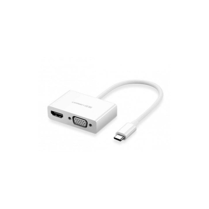 Ugreen Convertisseur USB-C to HDMI+VGA Blanc (30843) Connectique 30843