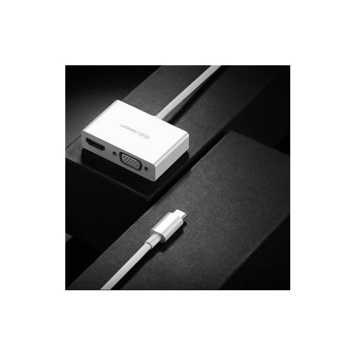 Ugreen Convertisseur USB-C to HDMI+VGA Blanc (30843) Connectique 30843