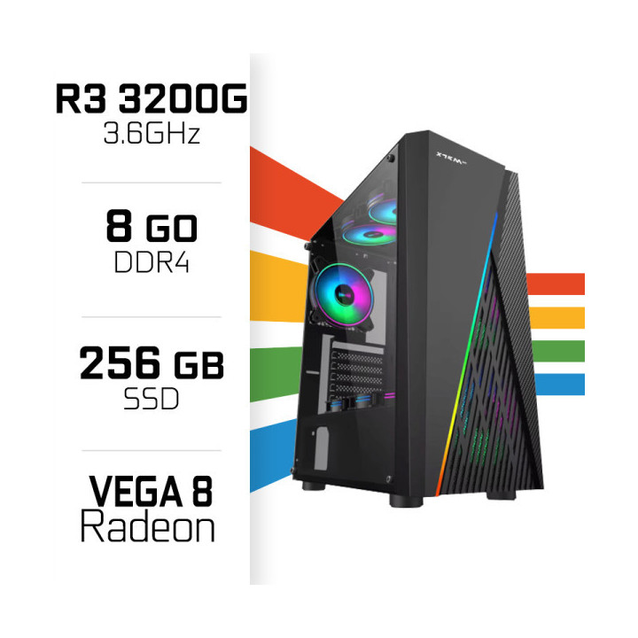 PC Gamer UltraPC Ryzen 3 3200G/256GB SSD/8GB/Radeon Vega8