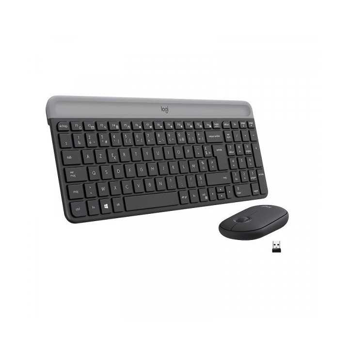 Logitech Desktop MK470 Sans-fil (AZERTY) Kits claviers/souris Logit...