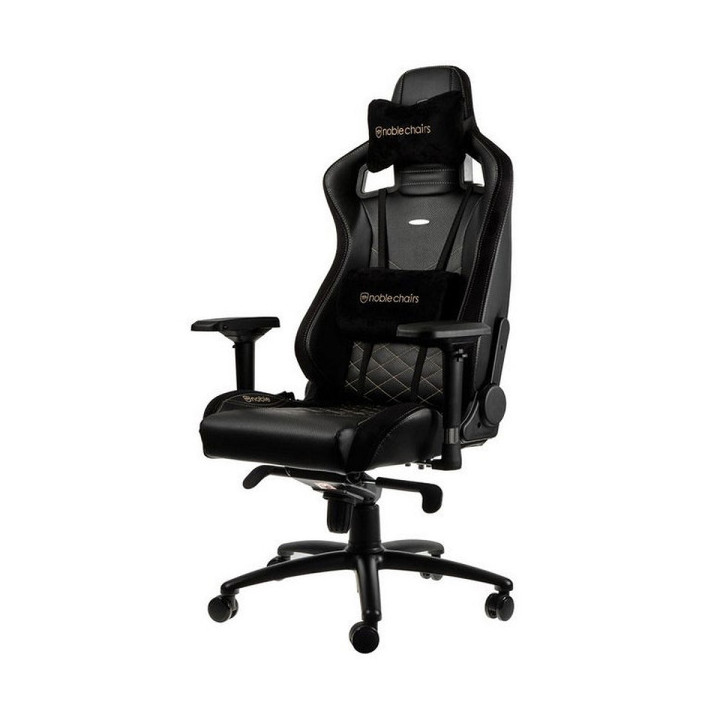 Noblechairs EPIC Black/Gold Chaise gamer Noblechairs Maroc