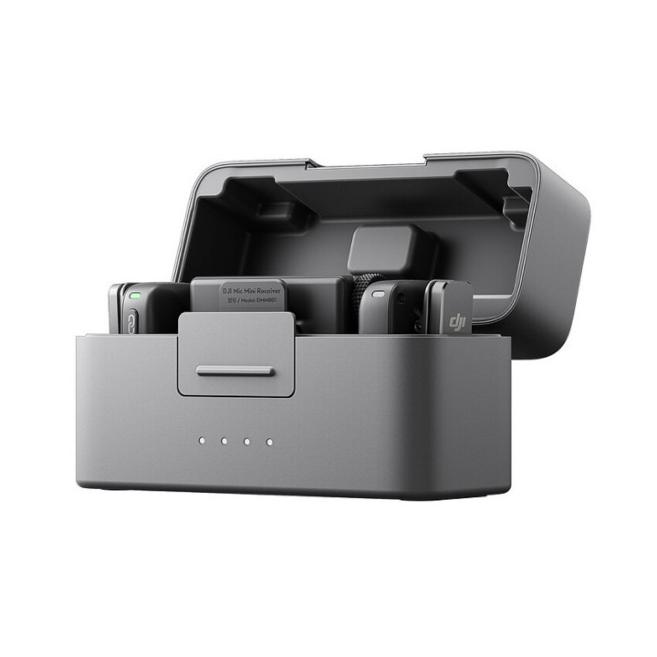 DJI Mic Mini (2 TX + 1 RX ) + BOITIER DE RECHARGE Webcams DJI Maroc