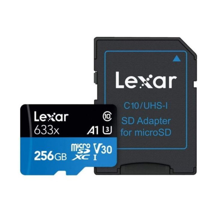 Lexar Haute Performance 256 Go 633x microSDXC UHS-I Disques durs ex...