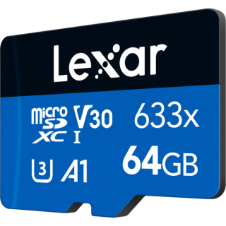 Lexar Haute Performance 64 Go 633x microSDXC UHS-I Disques durs ext...