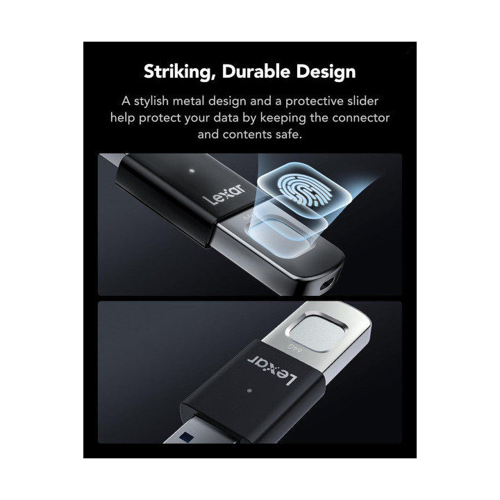 Lexar JumpDrive Fingerprint F35 Pro 3.0 64GB Clé USB Stockage exter...