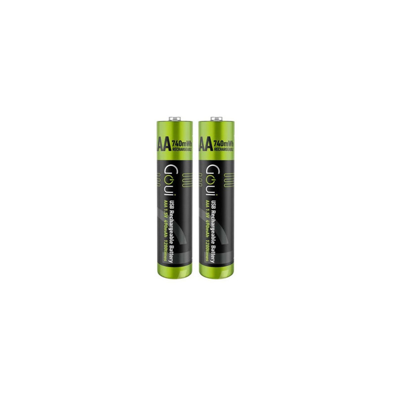 Goui Rechargeable AAA Battery (2Pcs) Noir