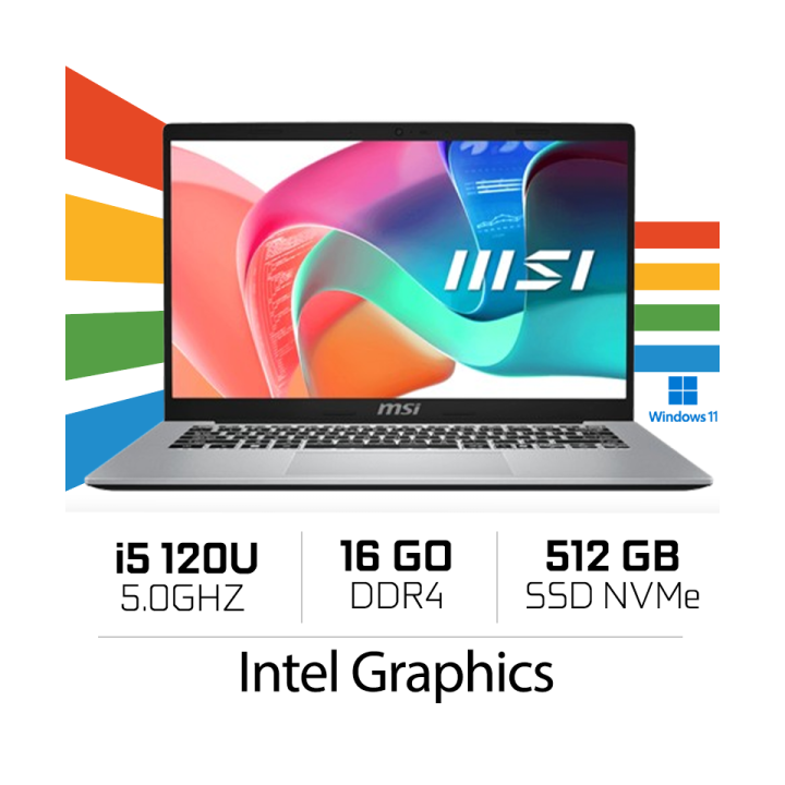MSI Modern 14 F1MG-478MA / Intel Core 5 120U / 2x8GB DDR4 / 512GB N...