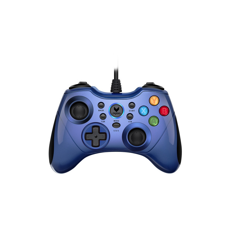 Rapoo V600 E-Sports Vibration Gamepad Blue