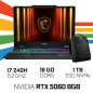 MSI CYBORG 15 B2RWEKG-095MA Intel Core 7 240H/16GB DDR5/1TB SSD/RTX 5060 8GB/15.6" 144Hz/Win11 /W Bag