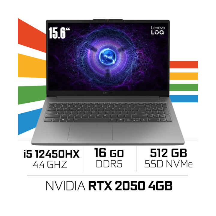 LENOVO LOQ 15IAX9E Intel i5-12450HX/16GB DDR5/512GB SSD/15.6″ 144Hz...