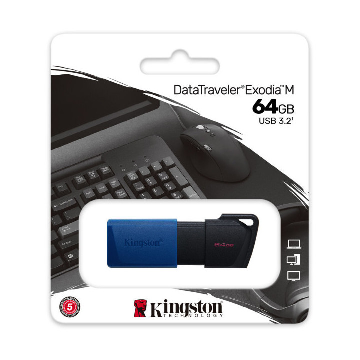 Clé USB Kingston 64GB DataTraveler Exodia M USB Stockage externe Ki...