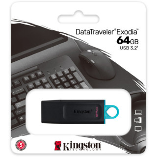 Clé USB Kingston 64GB DataTraveler Exodia Stockage externe Kingston...
