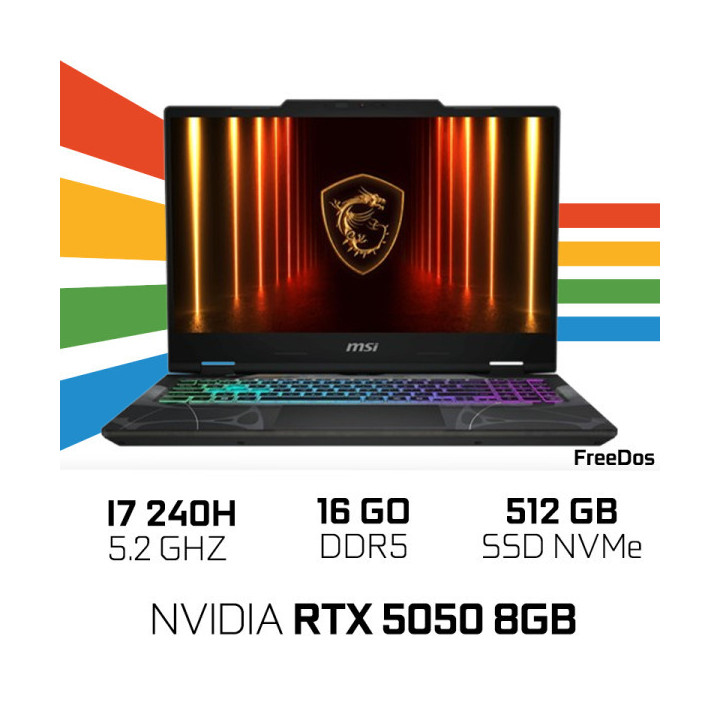 MSI CYBORG 15 B2RWEKG-419XMA Intel Core 7 240H/16GB DDR5/512GB SSD/...
