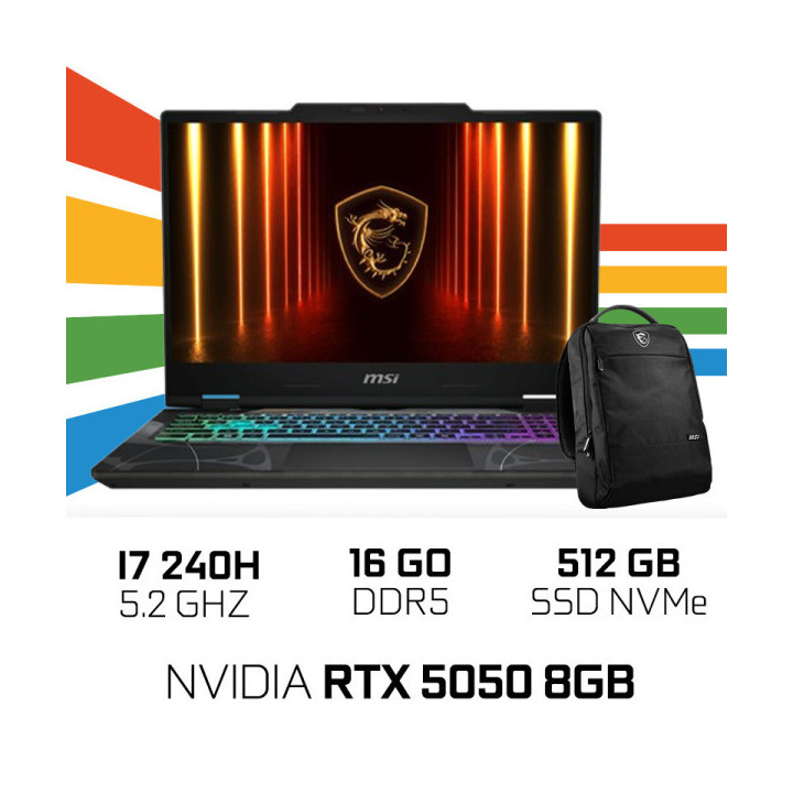 MSI CYBORG 15 B2RWEKG-094MA Intel Core 7 240H/16GB DDR5/512GB SSD/R...