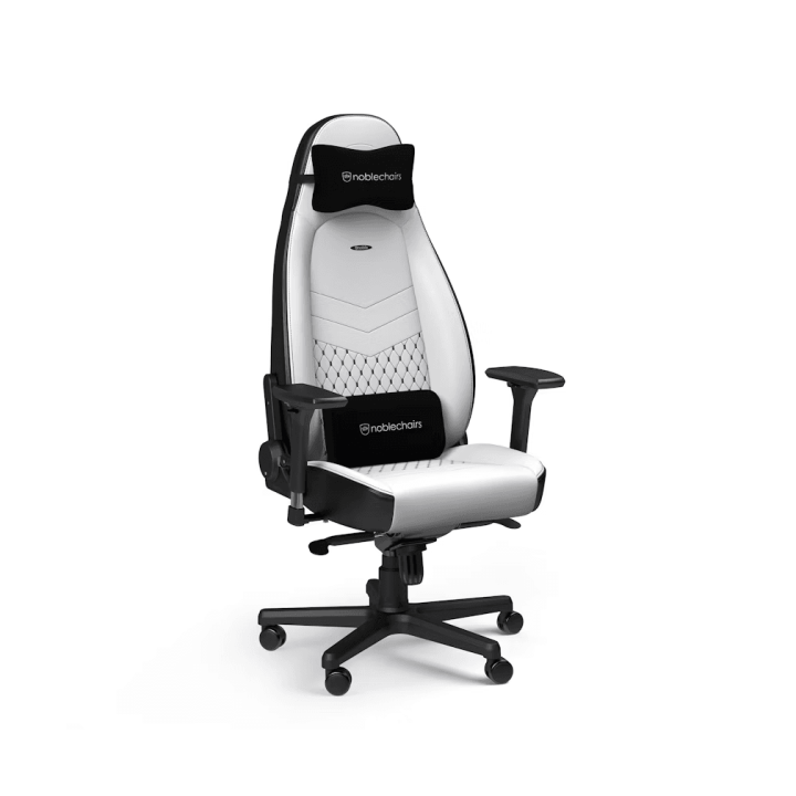 Noblechairs ICON White/Black Chaise gamer Noblechairs Maroc