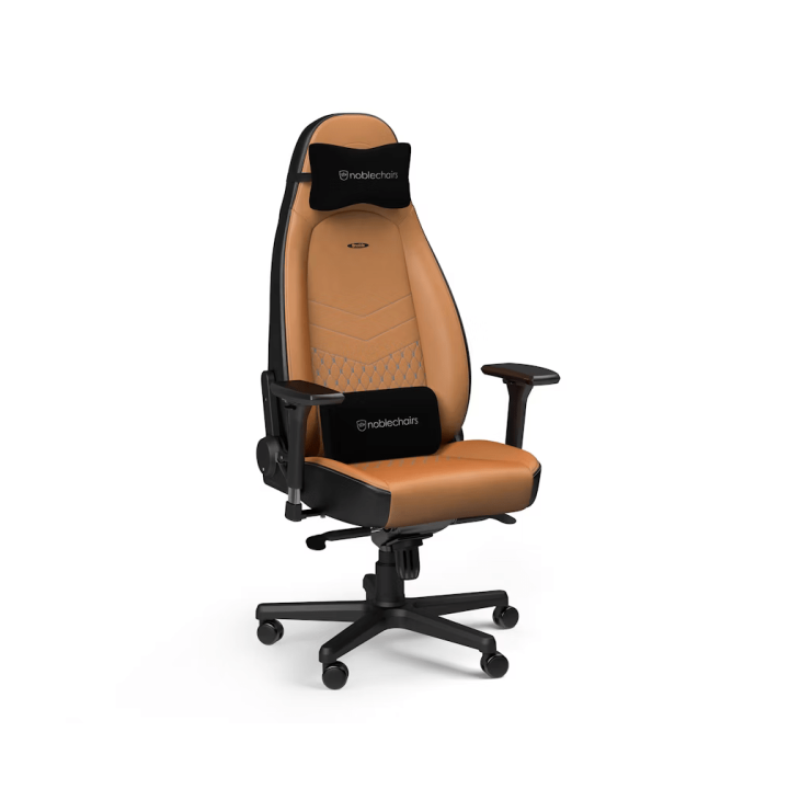Noblechairs ICON Real Leather Cognac/Black Chaise gamer Noblechairs...
