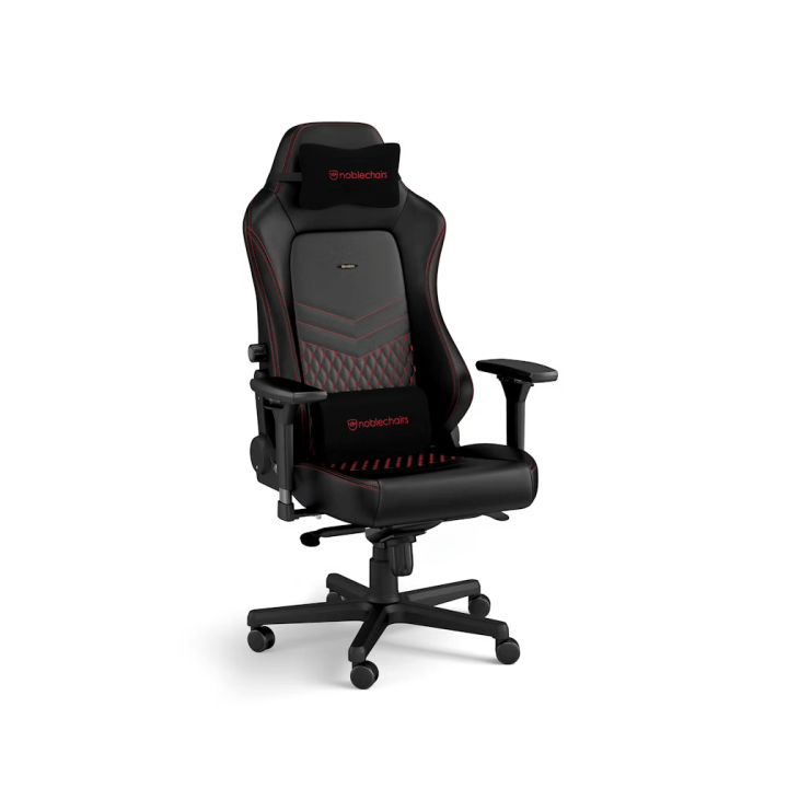 Noblechairs HERO Real Leather Black/Red Chaise gamer Noblechairs Maroc