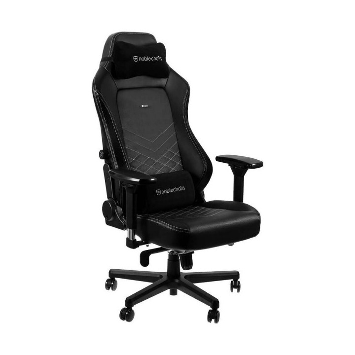 Noblechairs HERO Black/Platinum White Chaise gamer Noblechairs Maroc