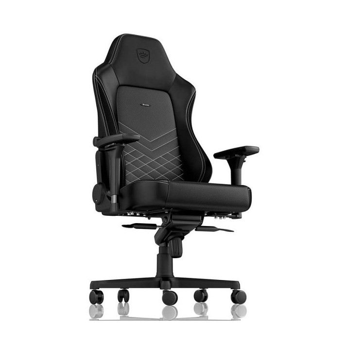 Noblechairs HERO Black/Platinum White Chaise gamer Noblechairs Maroc